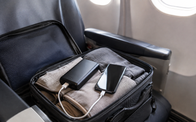 power bank en el avión