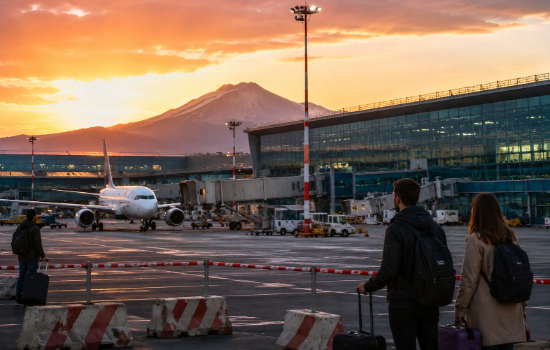 cierre del aeropuerto de Catania