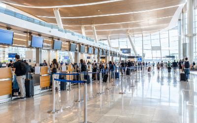 edificio procesador facturación aeropuerto Barajas T1 T2 T3